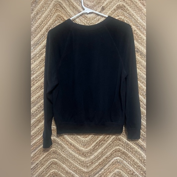 Disney Girl's Mickey Mouse Graphic Black Crewneck Sweater,Pullover,Size M - Picture 3 of 9